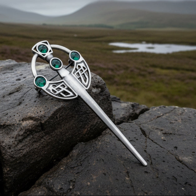Penannular Celtic Kilt Pin - Handmade in Scotland