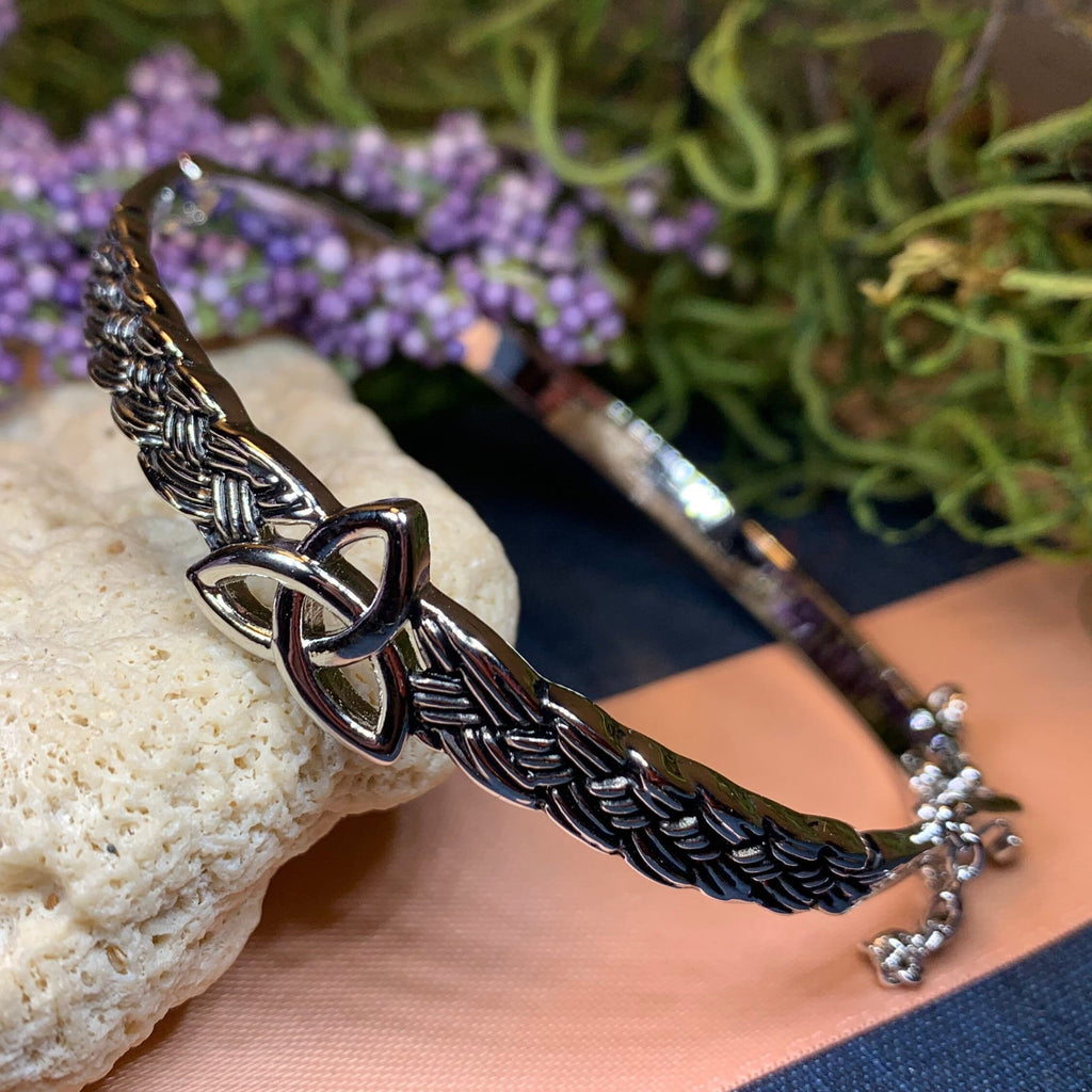 Trinity Knot Bangle Bracelet