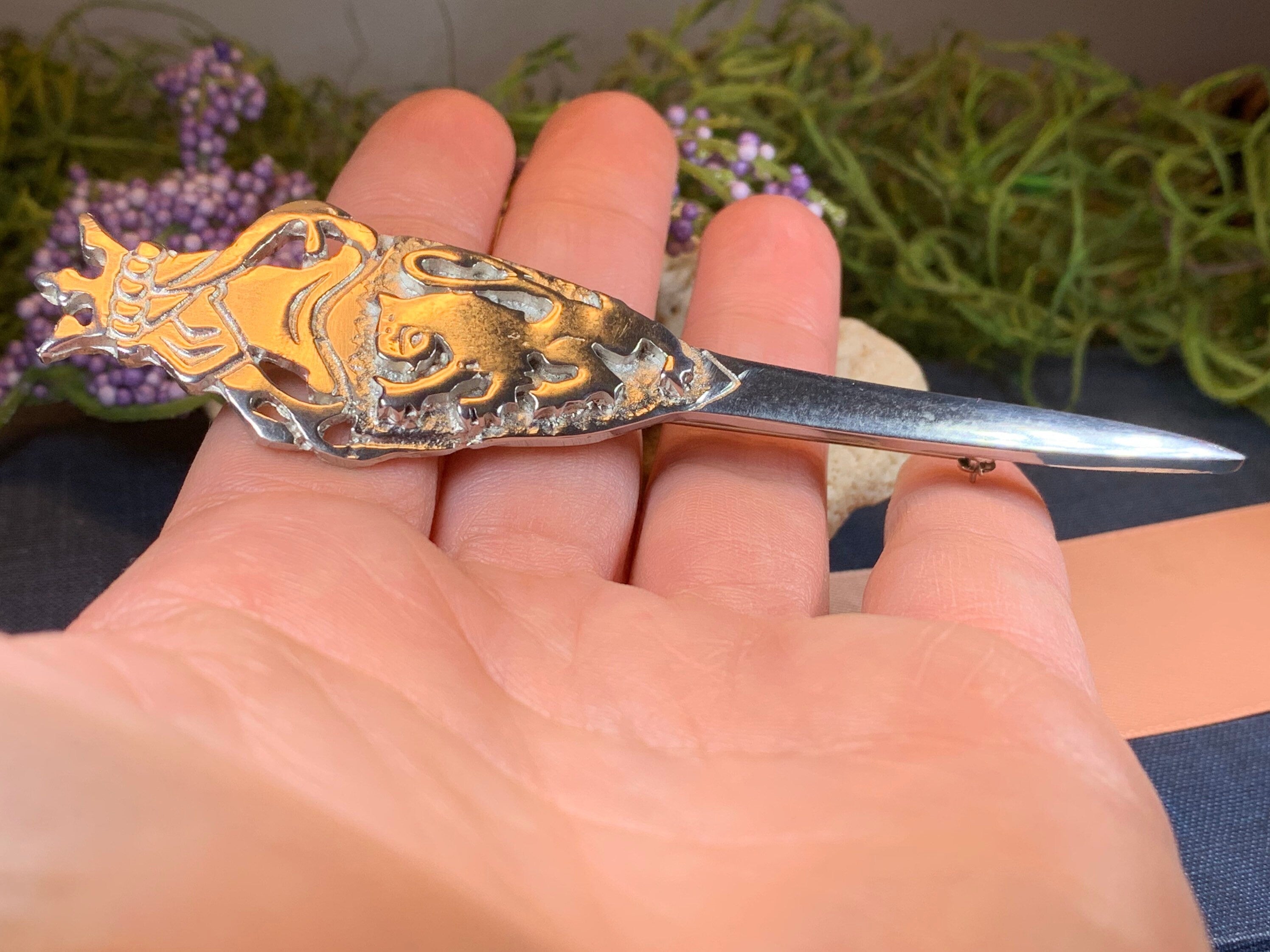 Lion Sword Kilt Pin- Handmade in Scotland