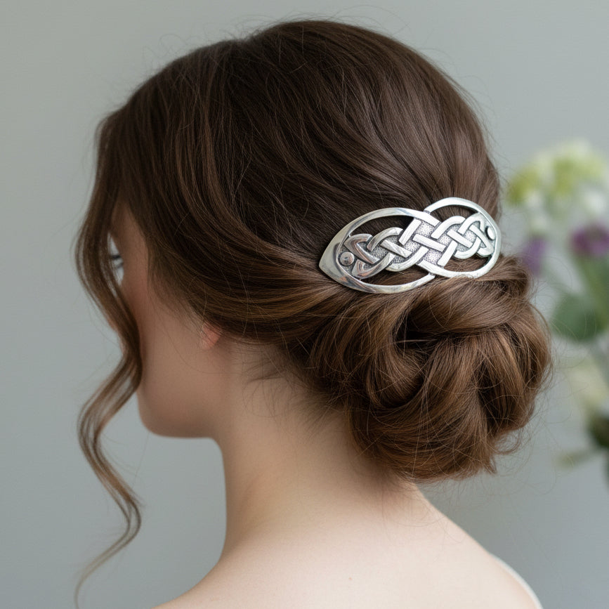 Amity Celtic Knot Hair Clip for Women