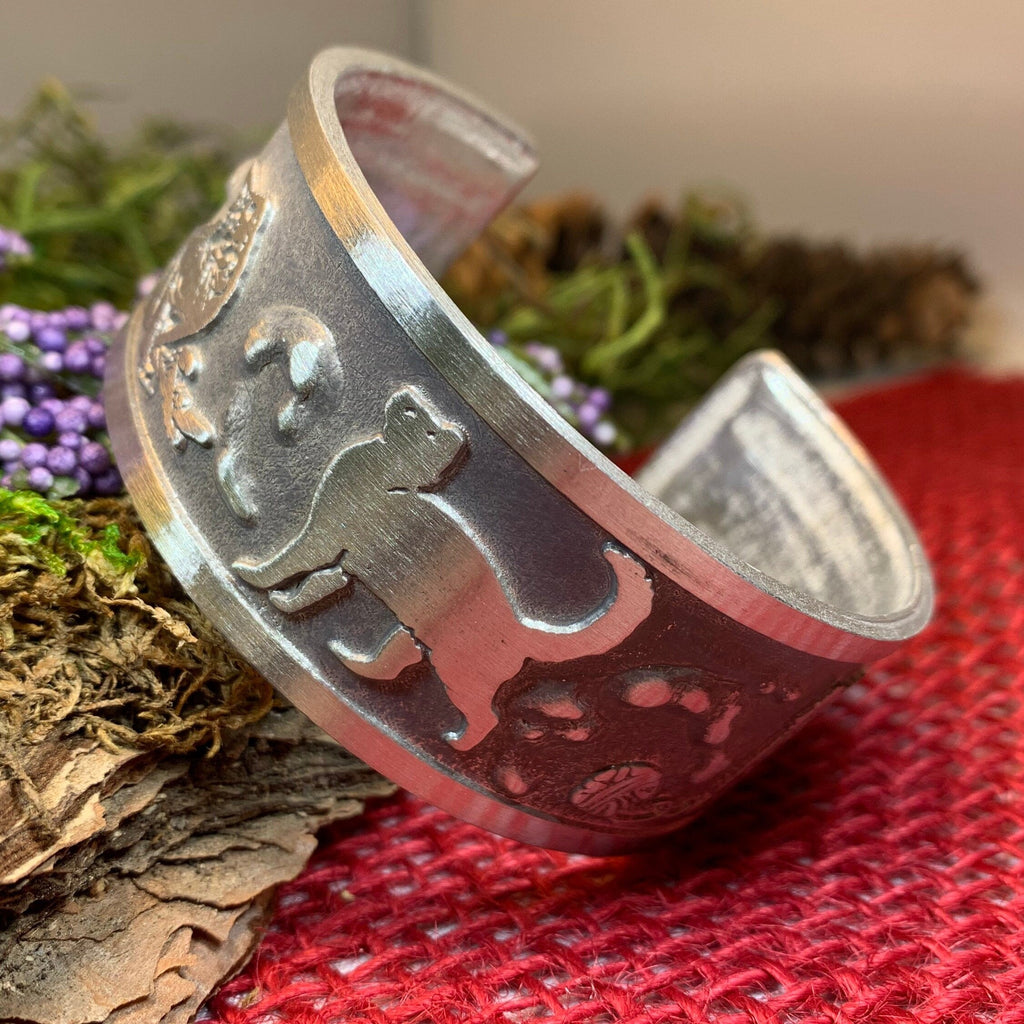 Playful Cats Cuff Bracelet
