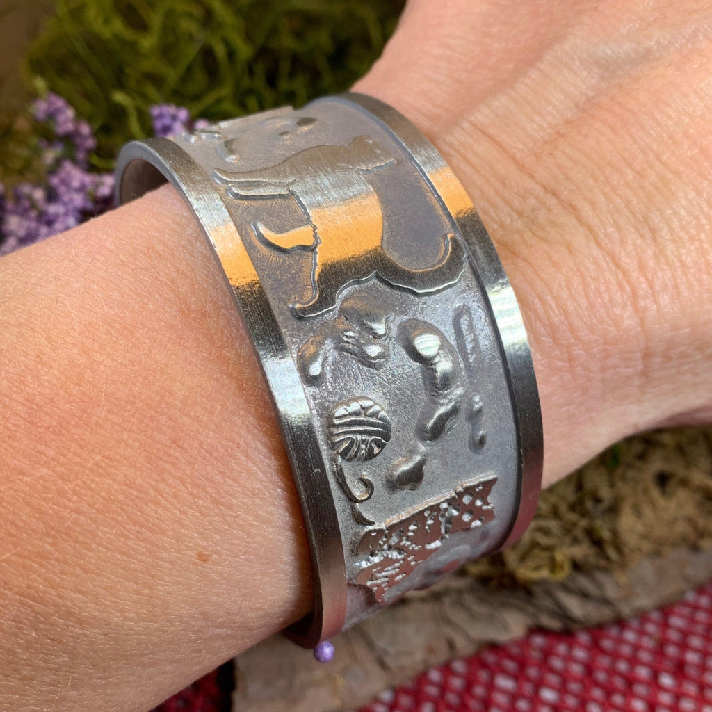 Playful Cats Cuff Bracelet