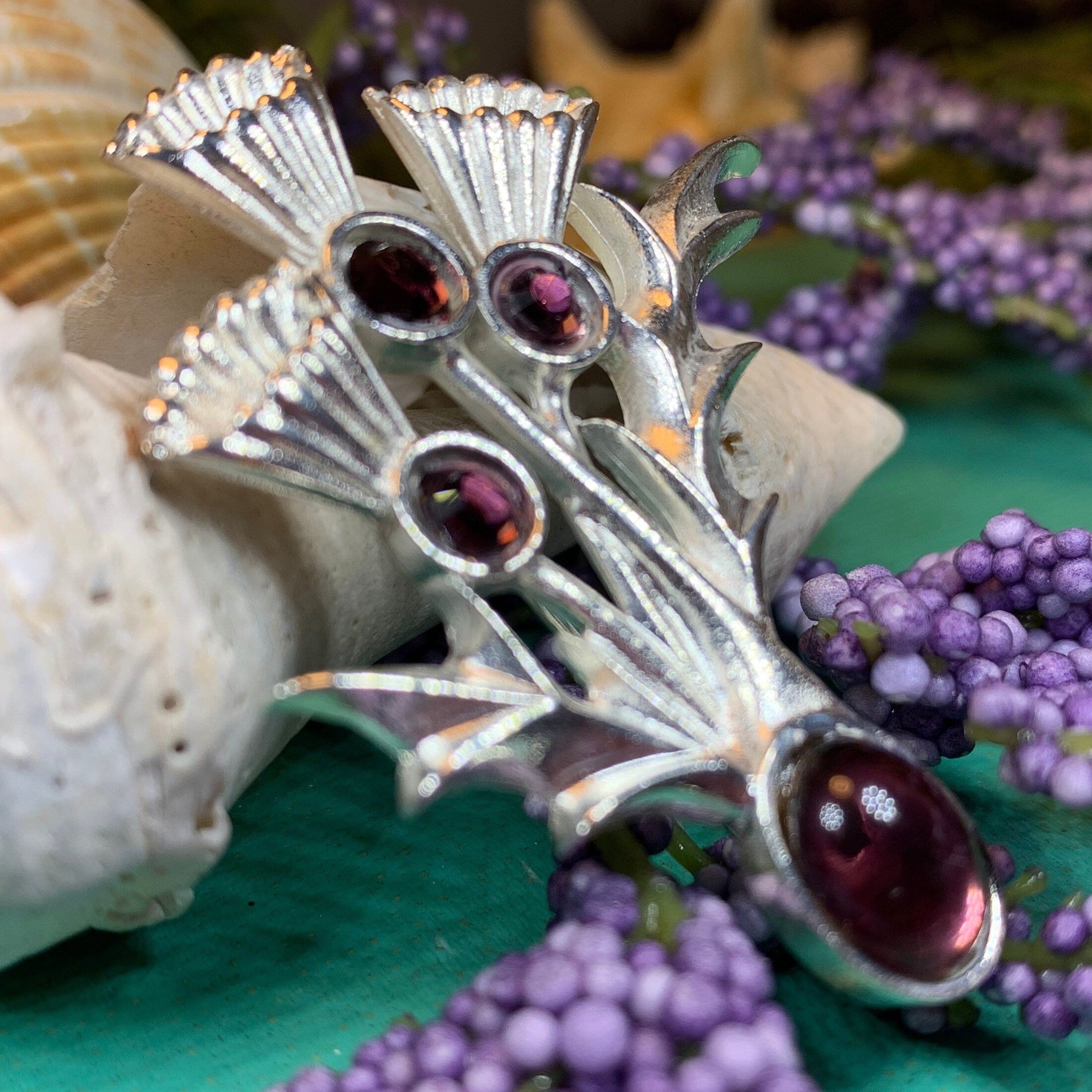 Montrose Thistle Brooch - Handmade in Scotland