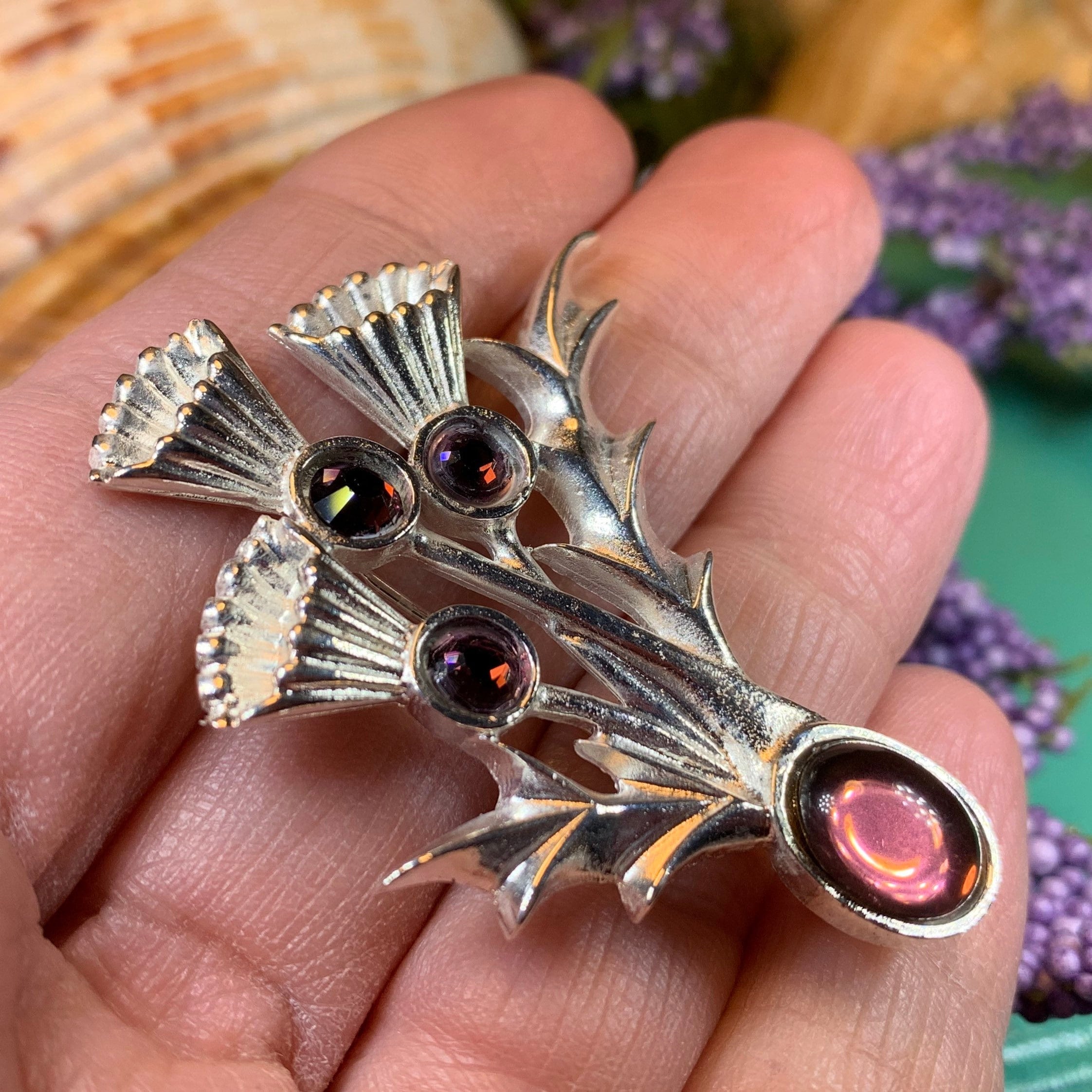 Montrose Thistle Brooch - Handmade in Scotland
