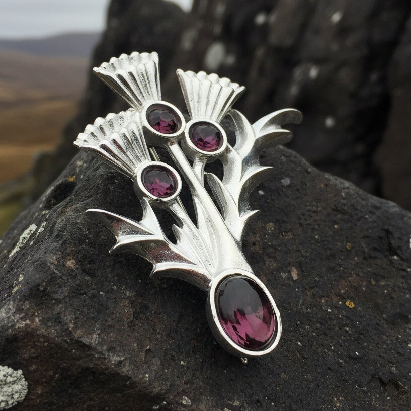 Montrose Thistle Brooch - Handmade in Scotland