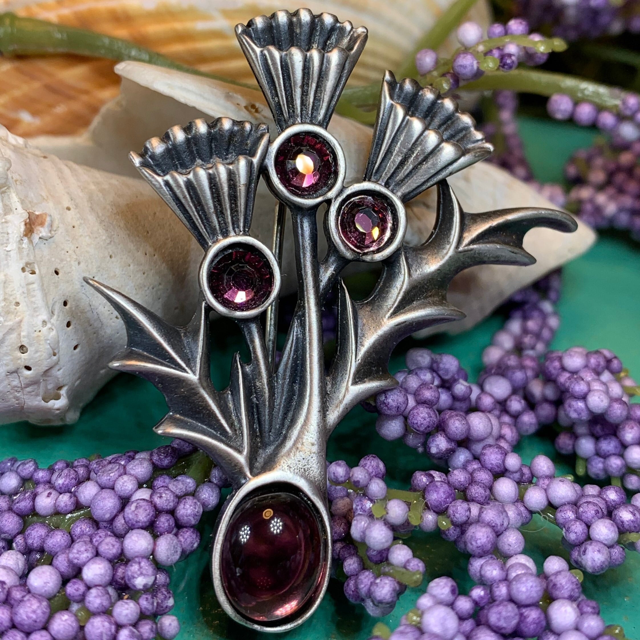 Montrose Thistle Brooch - Handmade in Scotland