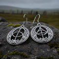 Pewter Chalice Well Earrings for Women