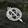 Pewter Chalice Well Brooch