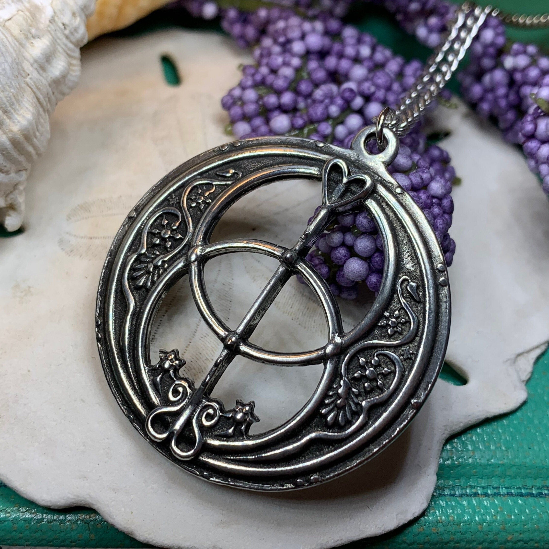 Pewter Chalice Well Necklace