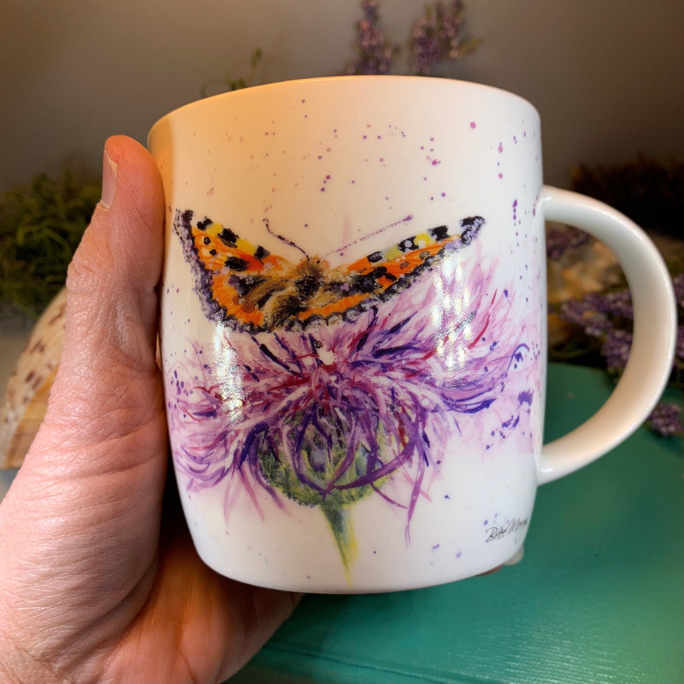 Bree Merryn Thistle & Butterfly Mug