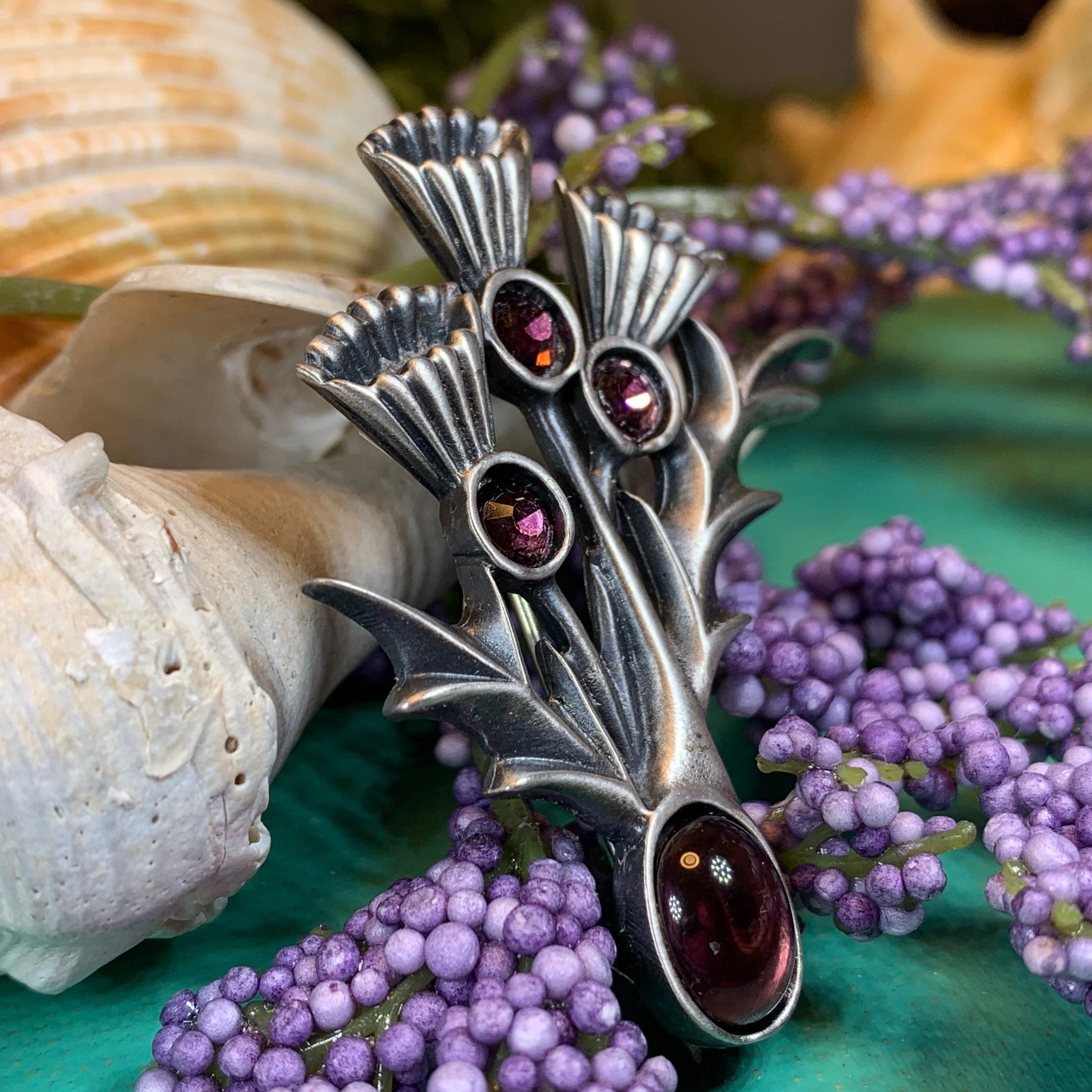 Montrose Thistle Brooch - Handmade in Scotland
