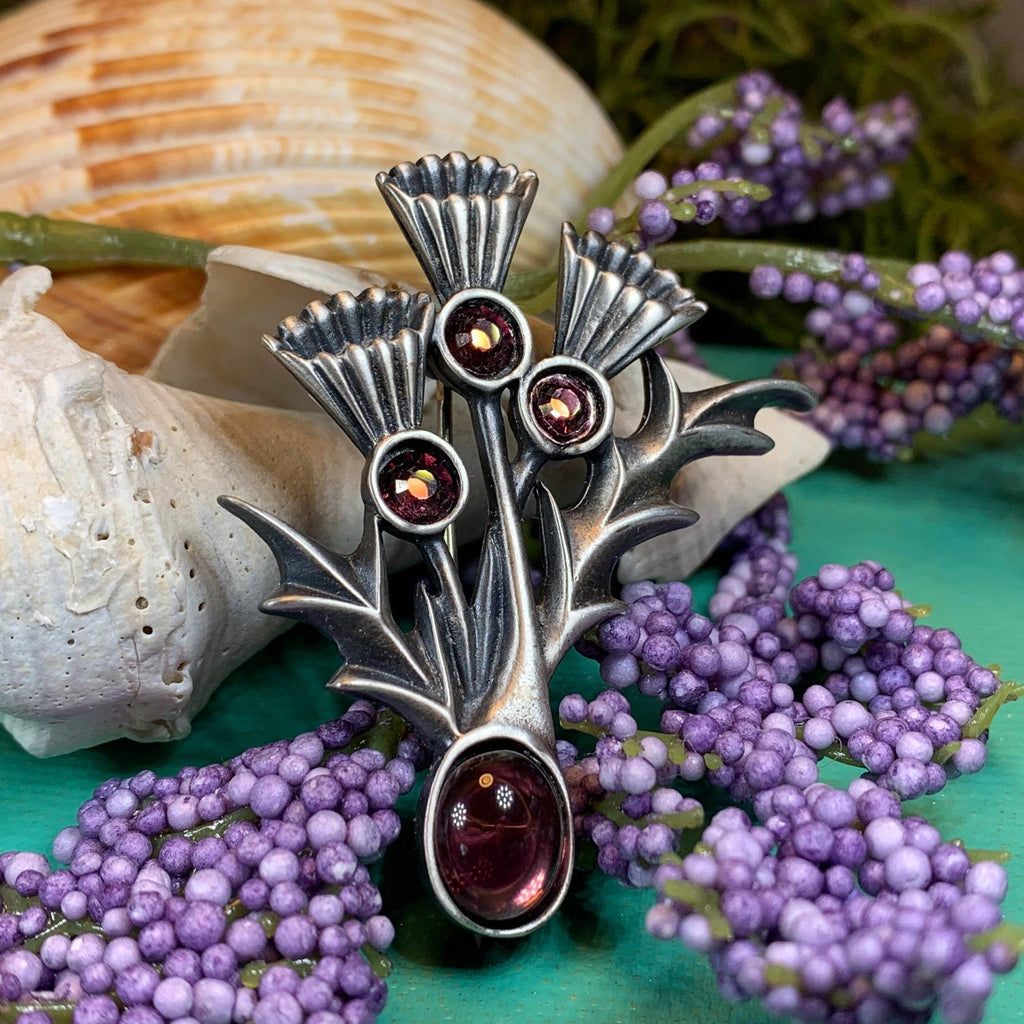 Montrose Thistle Brooch - Handmade in Scotland