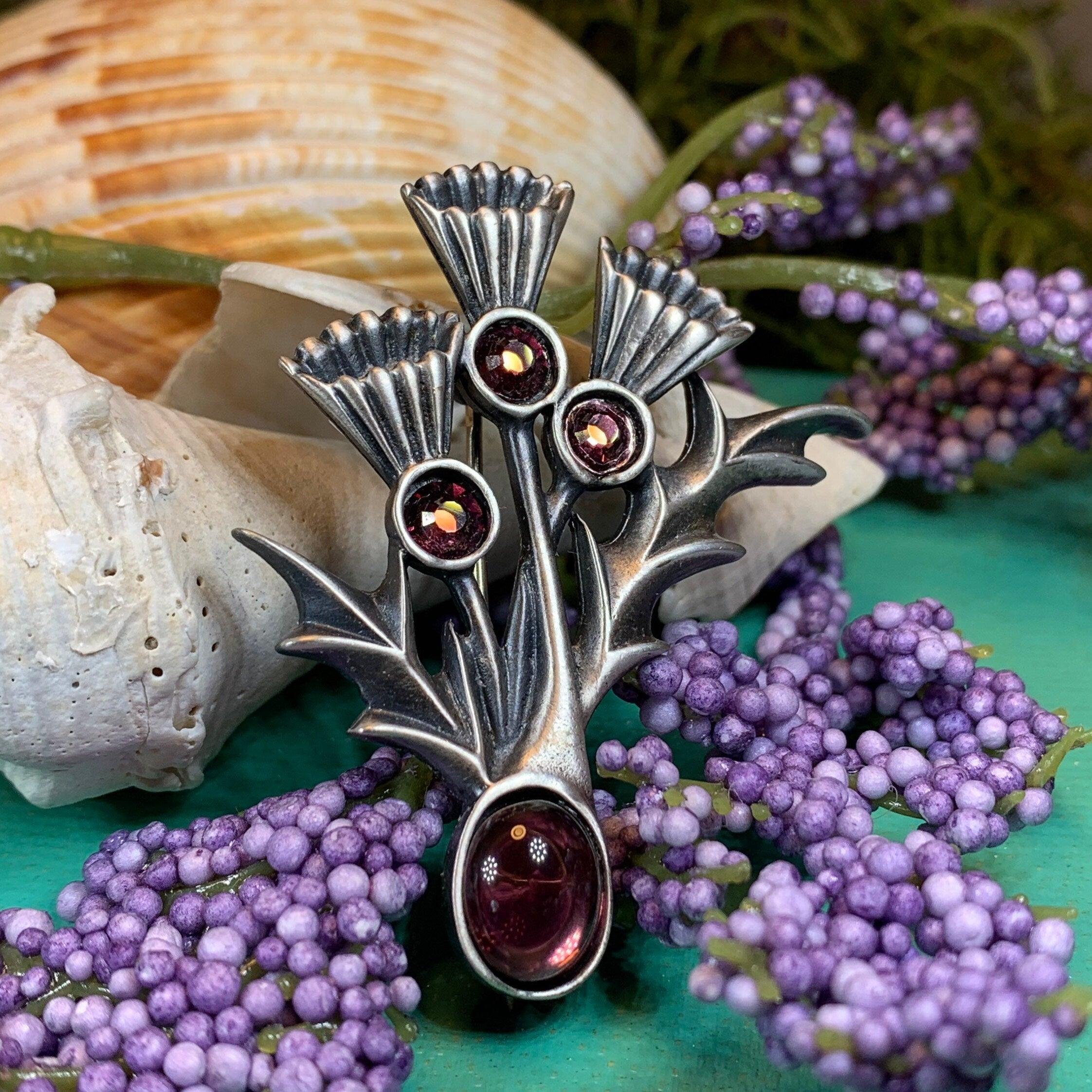 Montrose Thistle Brooch - Handmade in Scotland