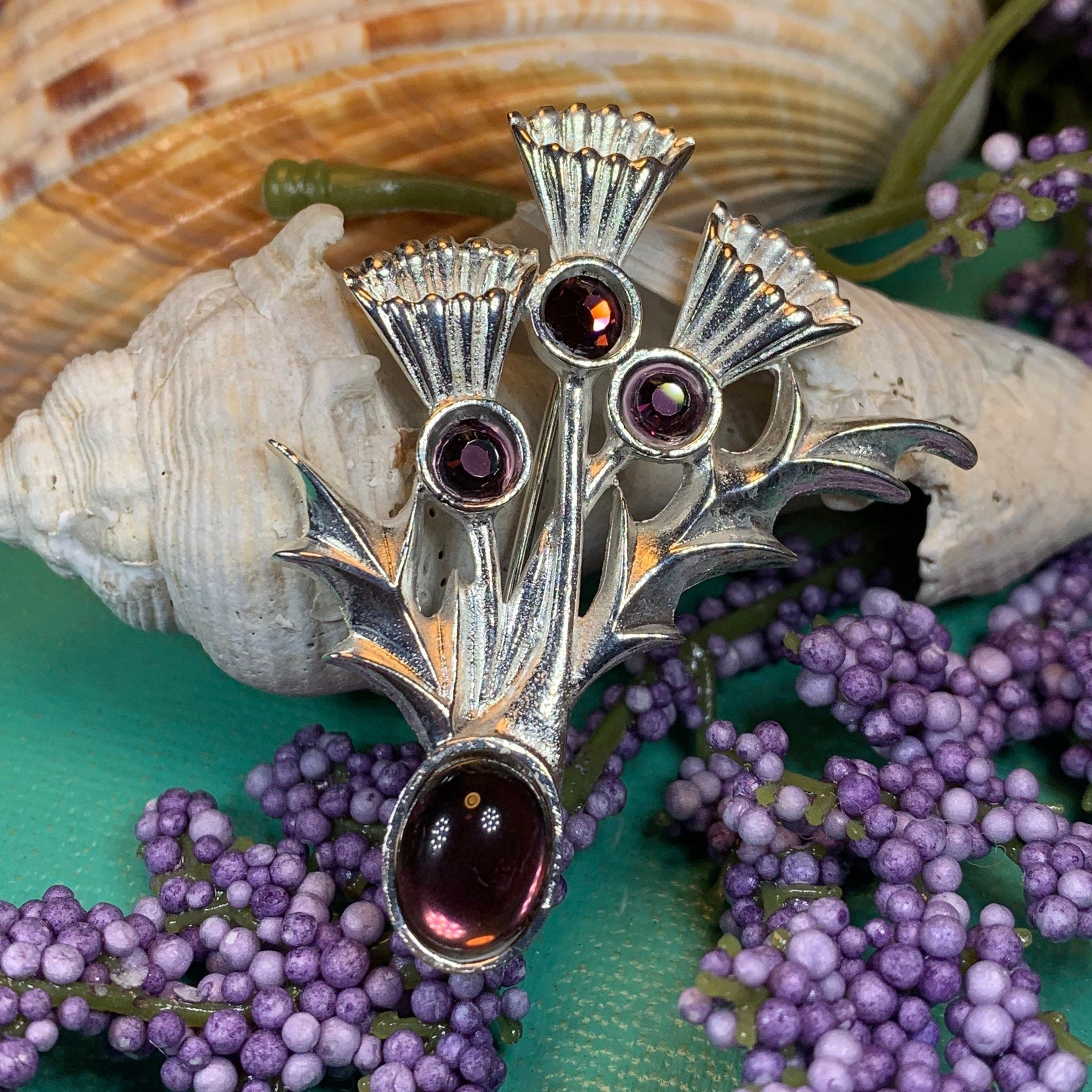 Montrose Thistle Brooch - Handmade in Scotland