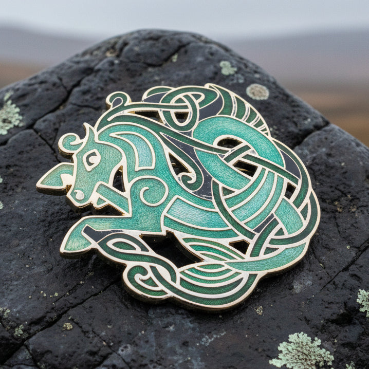 Celtic Horse Brooch