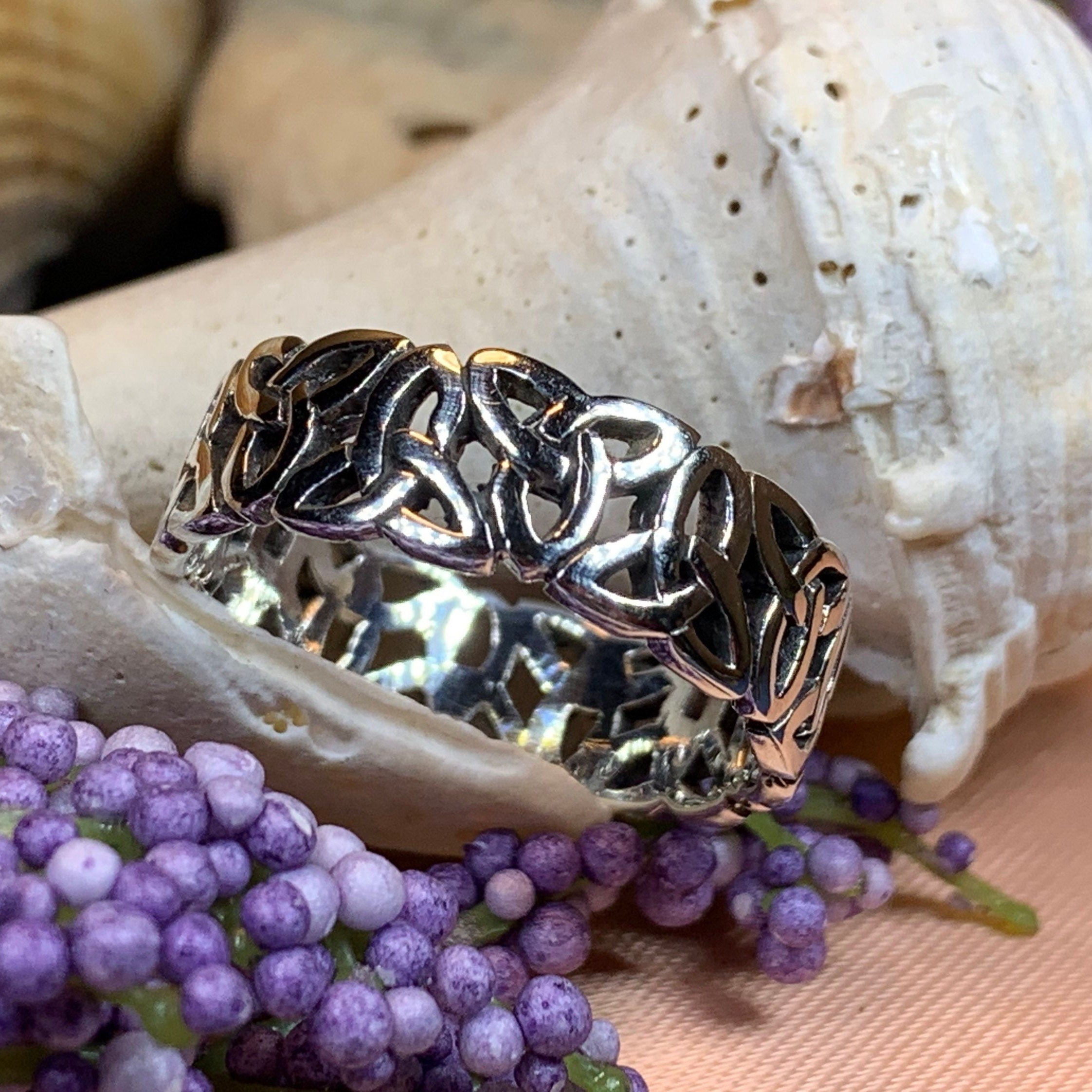 Forever Celtic Trinity Knot Ring in Sterling Silver