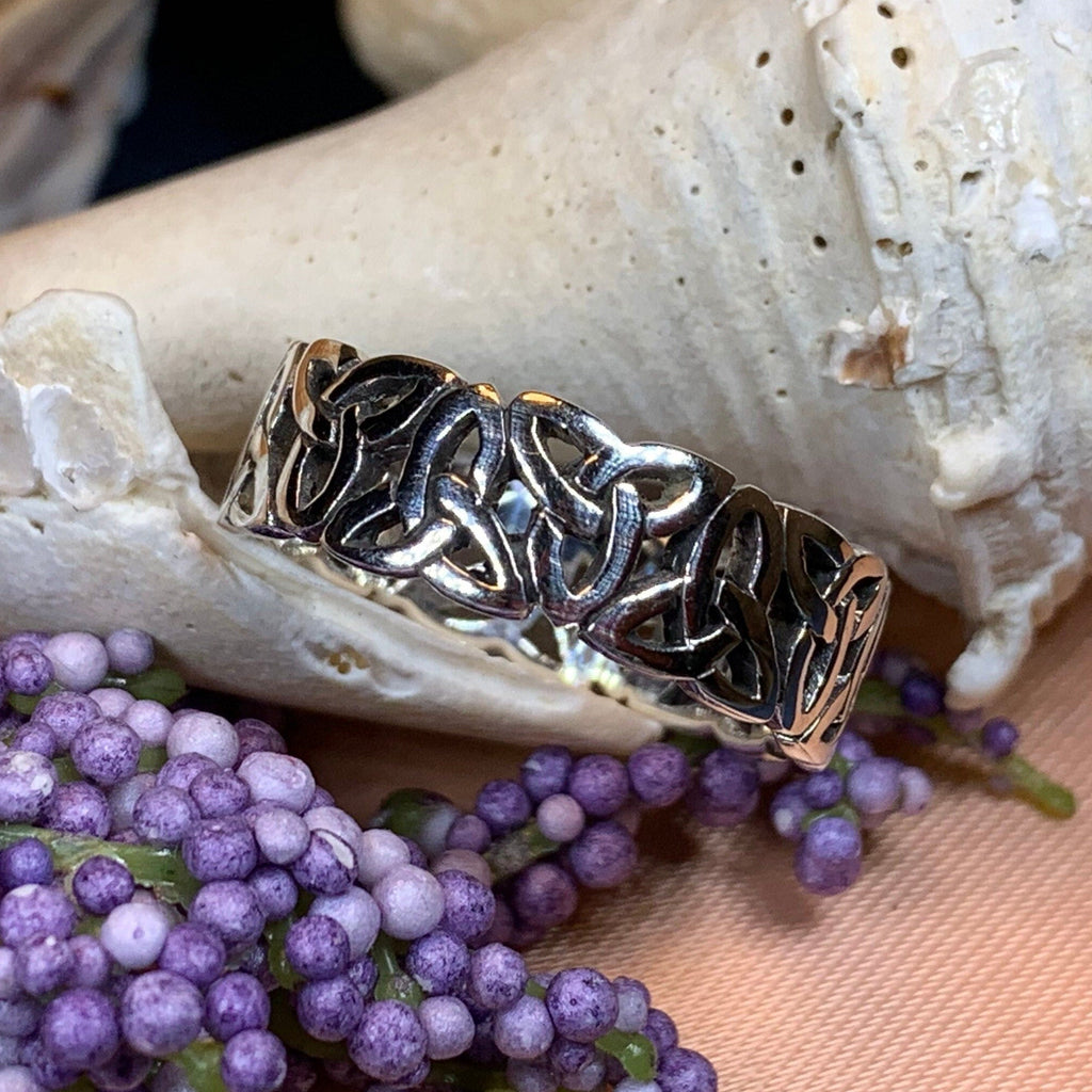 Forever Celtic Trinity Knot Ring in Sterling Silver