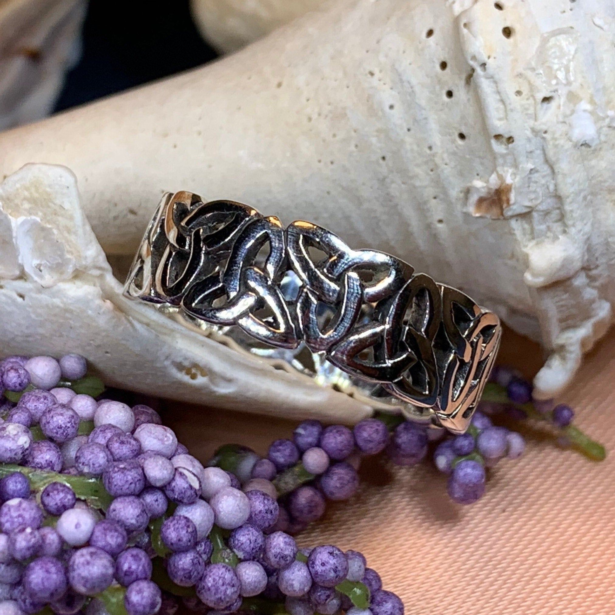 Forever Celtic Trinity Knot Ring in Sterling Silver