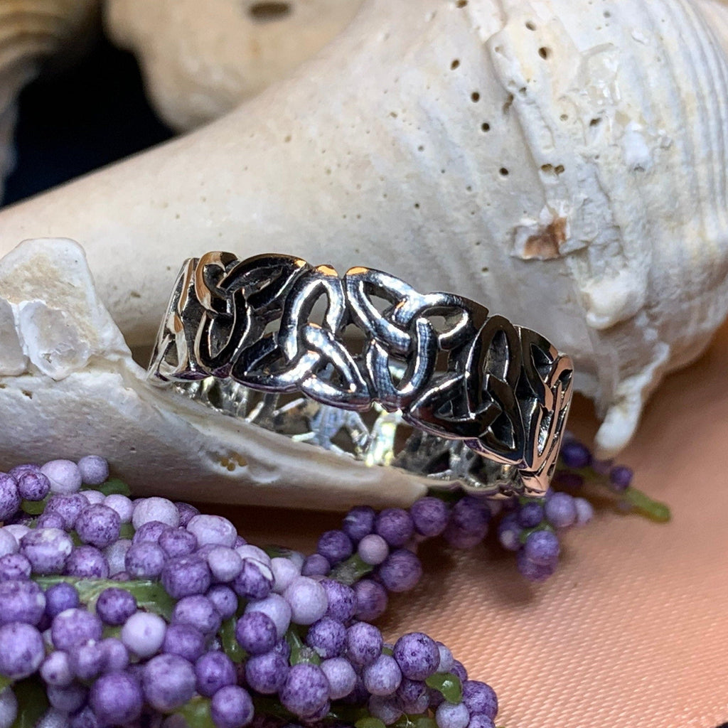 Forever Celtic Trinity Knot Ring in Sterling Silver