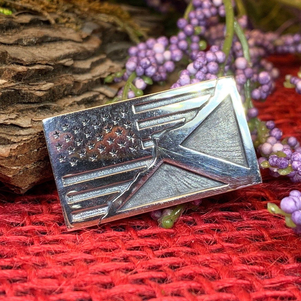 Scottish American Flag Pin