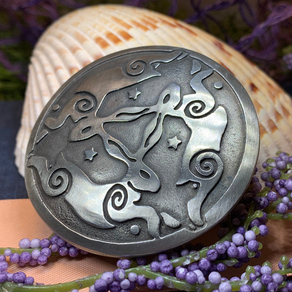Triple Rabbit Brooch - Handmade in Scotland