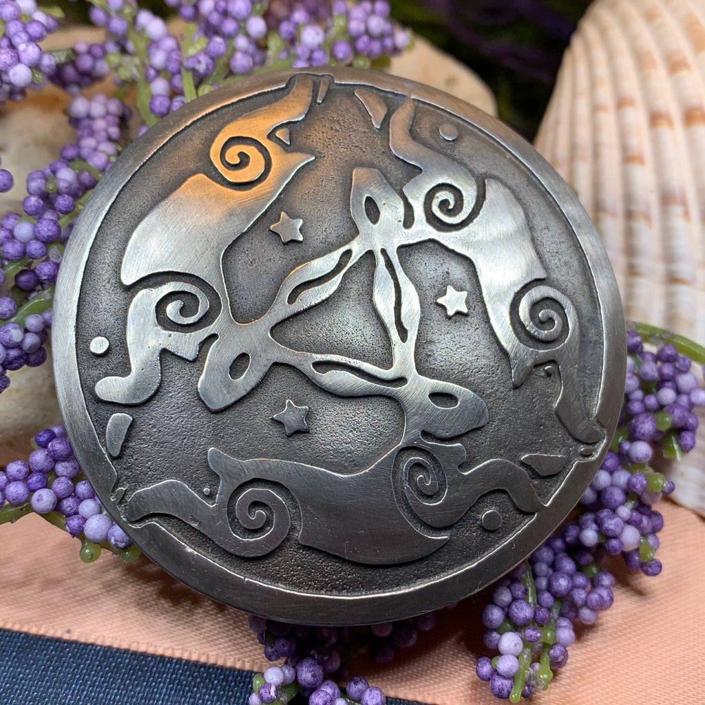 Triple Rabbit Brooch - Handmade in Scotland
