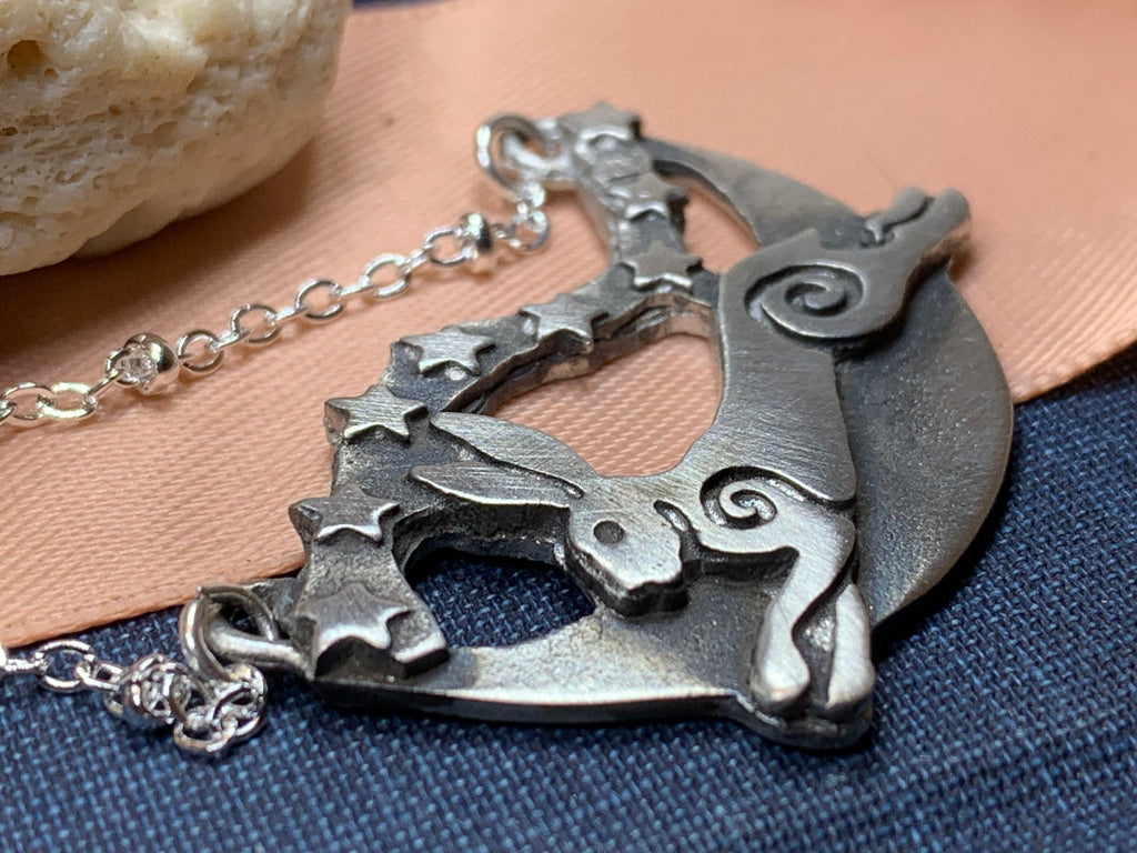 Skyrunner Rabbit Necklace - Handmade in Scotland