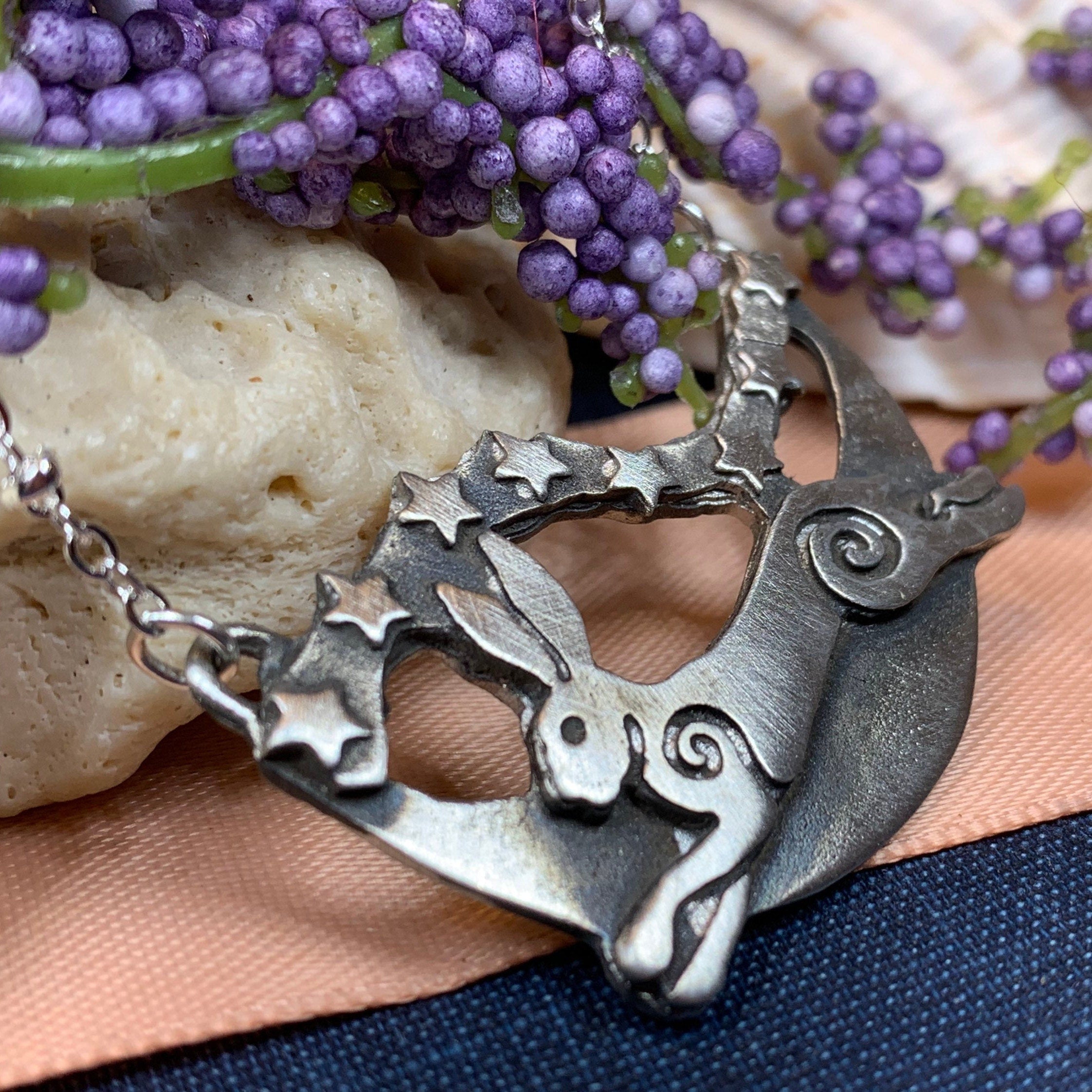 Skyrunner Rabbit Necklace - Handmade in Scotland