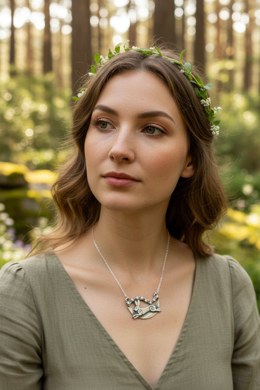 Skyrunner Rabbit Necklace - Handmade in Scotland