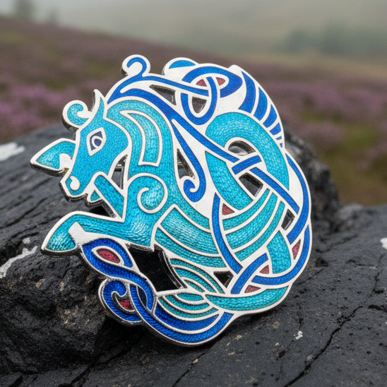 Celtic Horse Brooch