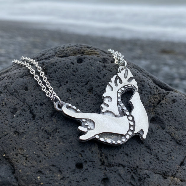 Waterdancer Otter Necklace - Handmade in Scotland
