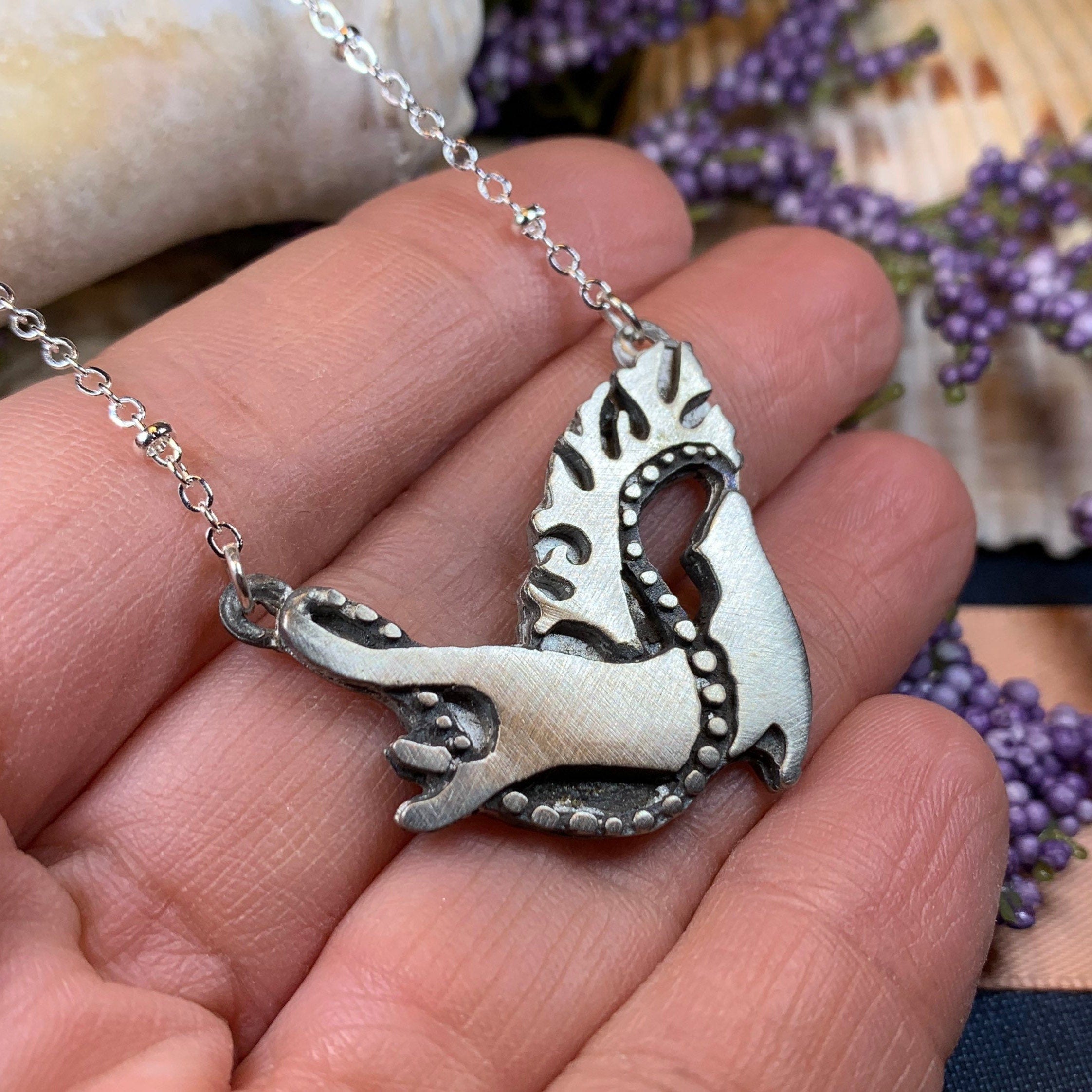 Waterdancer Otter Necklace - Handmade in Scotland