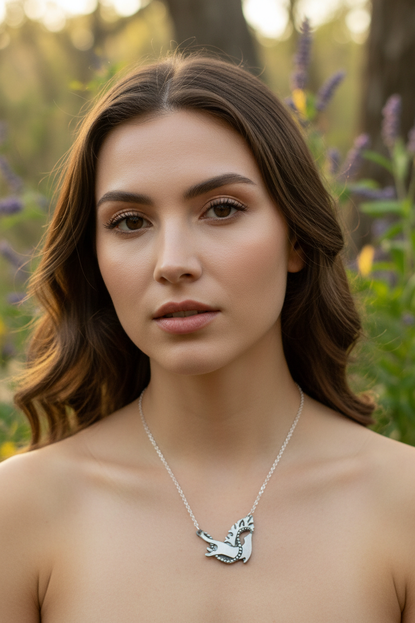 Waterdancer Otter Necklace - Handmade in Scotland