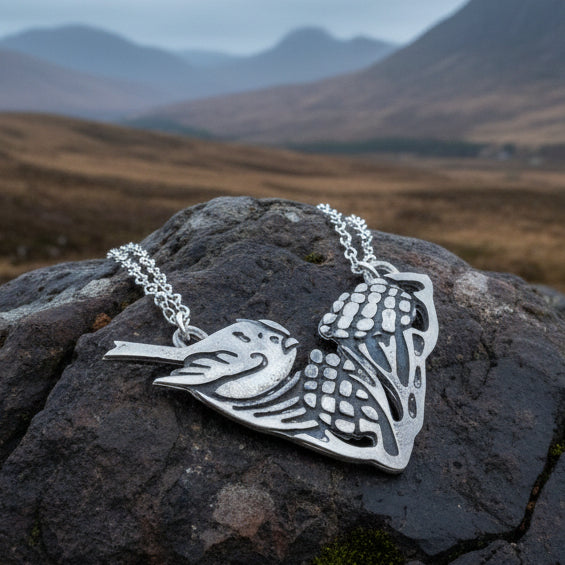 Songspinner Bird Necklace - Handmade in Scotland