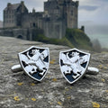 Lion of Scotland Shield Cuff Links - Handmade in Scotland