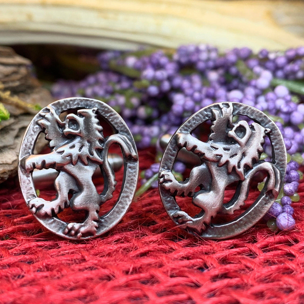 Lion of Scotland Cufflinks - Handmade in Scotland