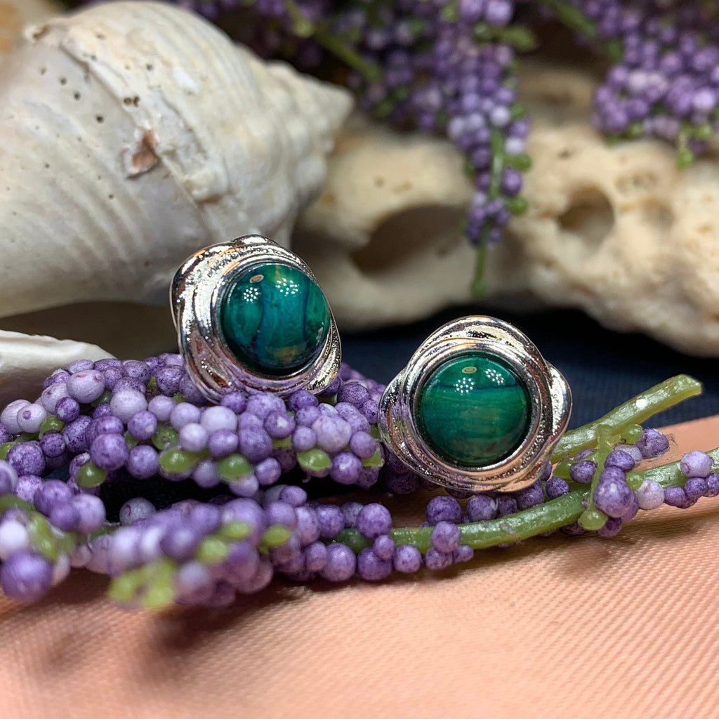 Celtic Heathergems Post Earrings - Handmade in Scotland