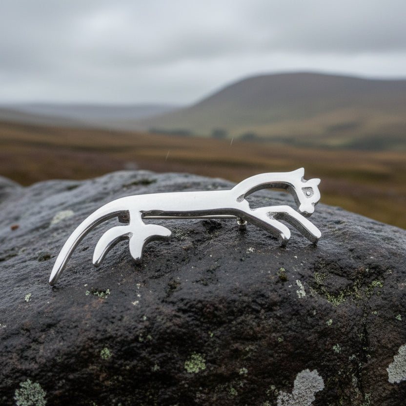 Celtic Uffington White Horse Brooch
