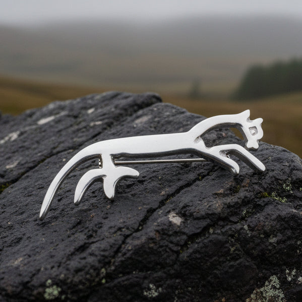 Celtic Uffington White Horse Brooch