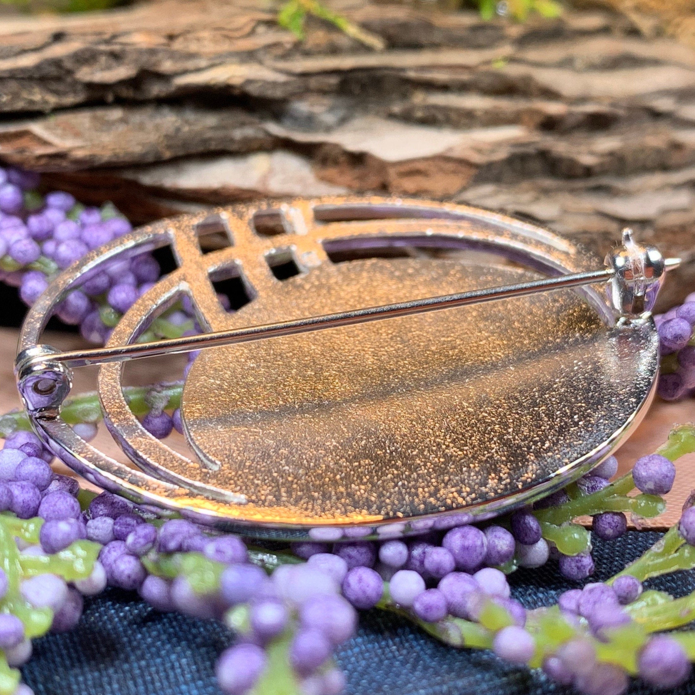 Scottish Mackintosh Leaves Brooch - Handmade in Scotland