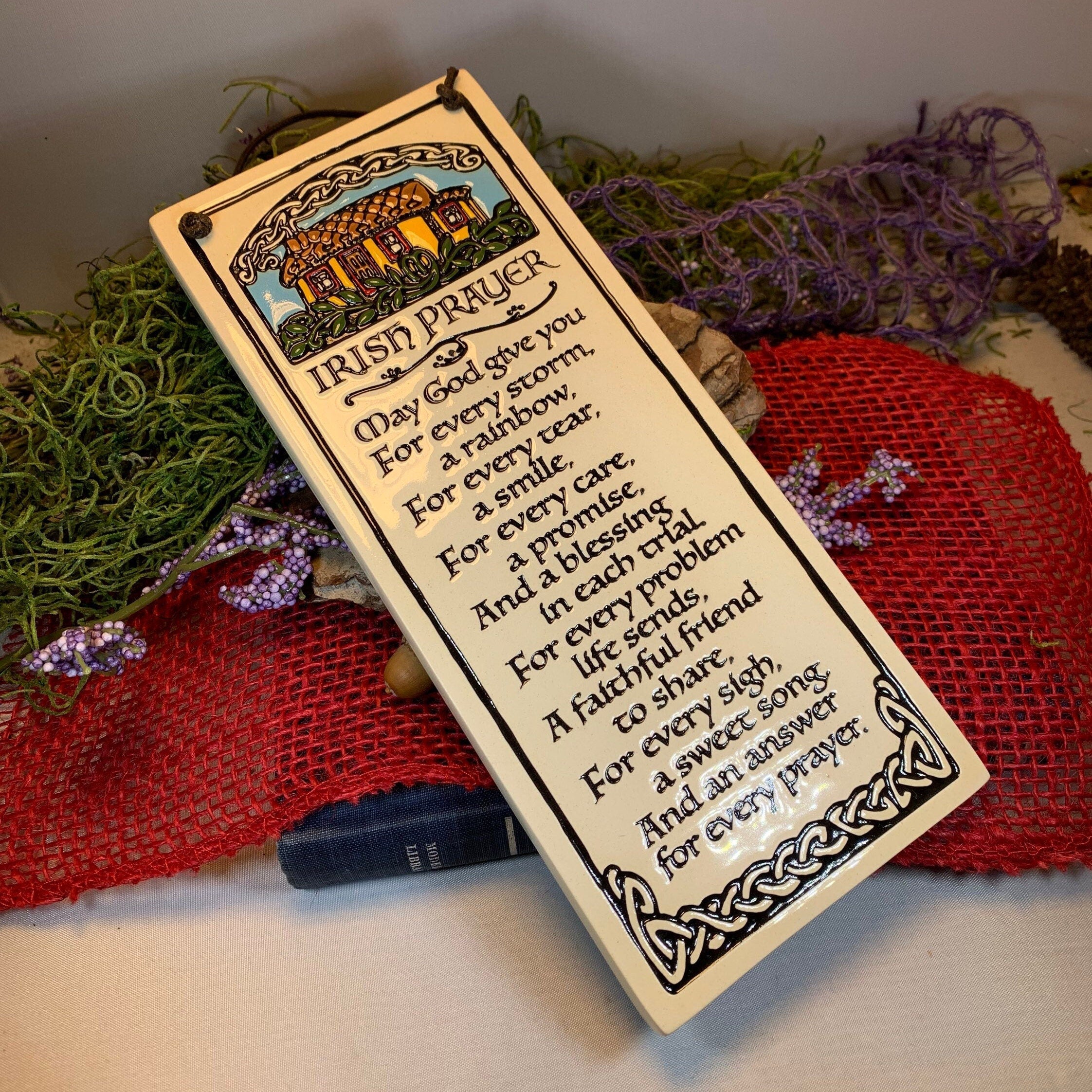 Irish Blessing Ceramic Wall Art