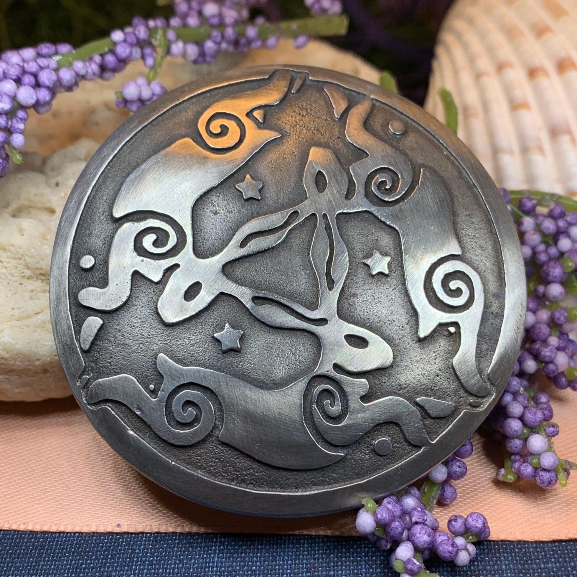 Triple Rabbit Brooch - Handmade in Scotland