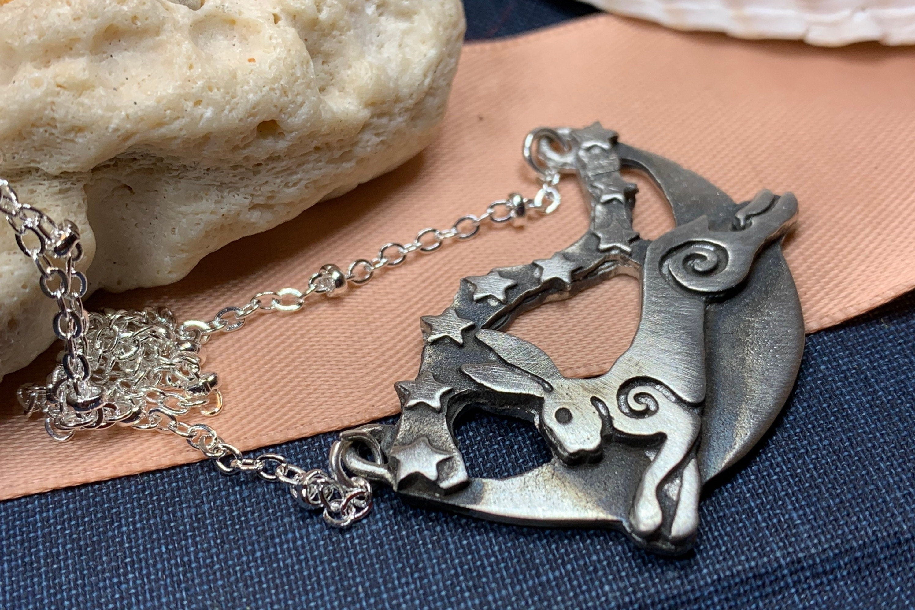 Skyrunner Rabbit Necklace - Handmade in Scotland