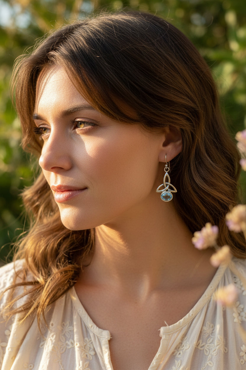 Jayden Celtic Trinity Knot Earrings