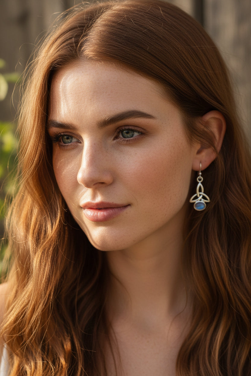 Jayden Celtic Trinity Knot Earrings