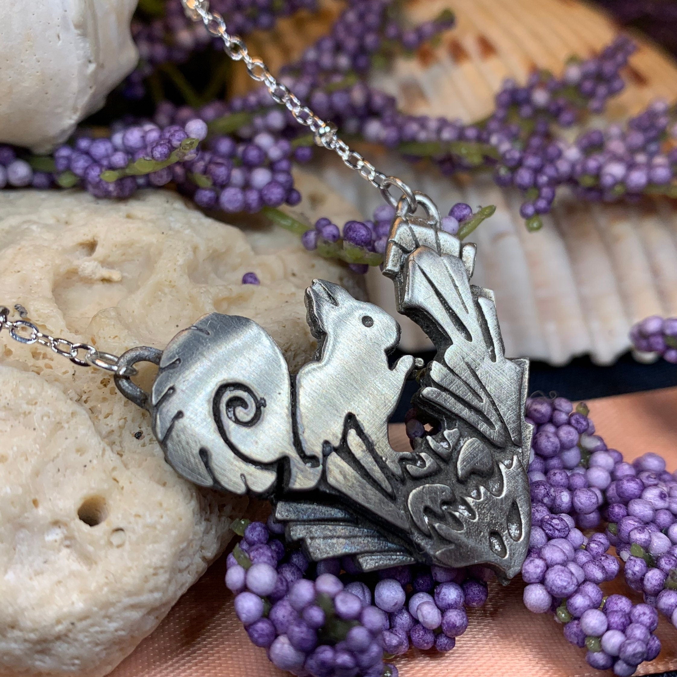 Forest Friend Squirrel Necklace - Handmade in Scotland