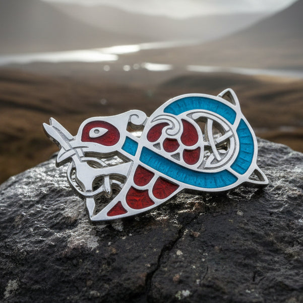Book of Kells Celtic Bird Brooch