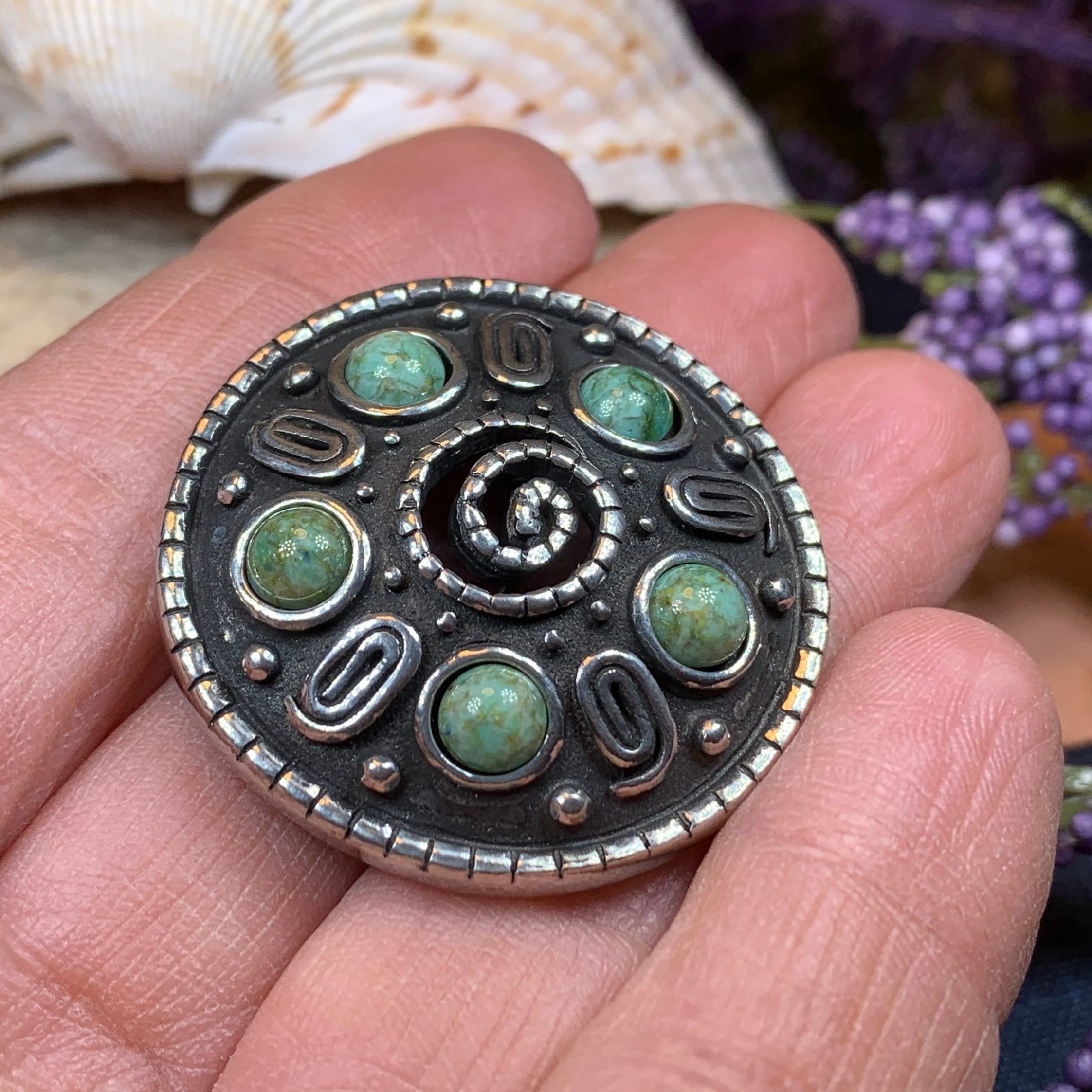 Nightfall Celtic Knot Brooch - Handmade in Scotland