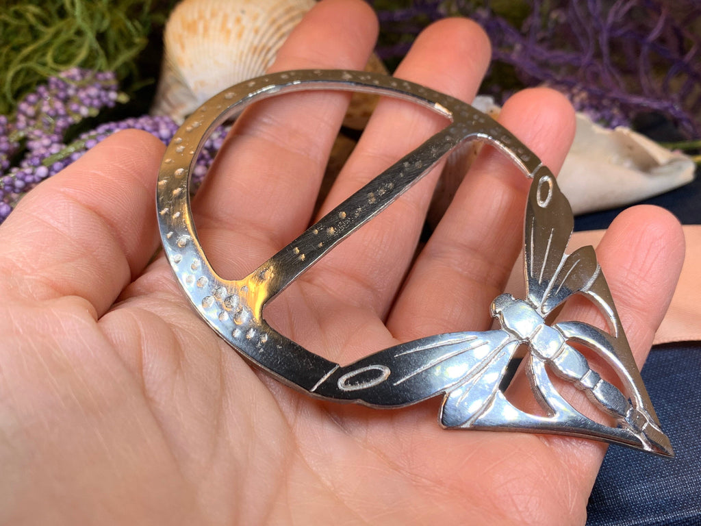 Pond Dancer Dragonfly Scarf Ring - Handmade in Scotland