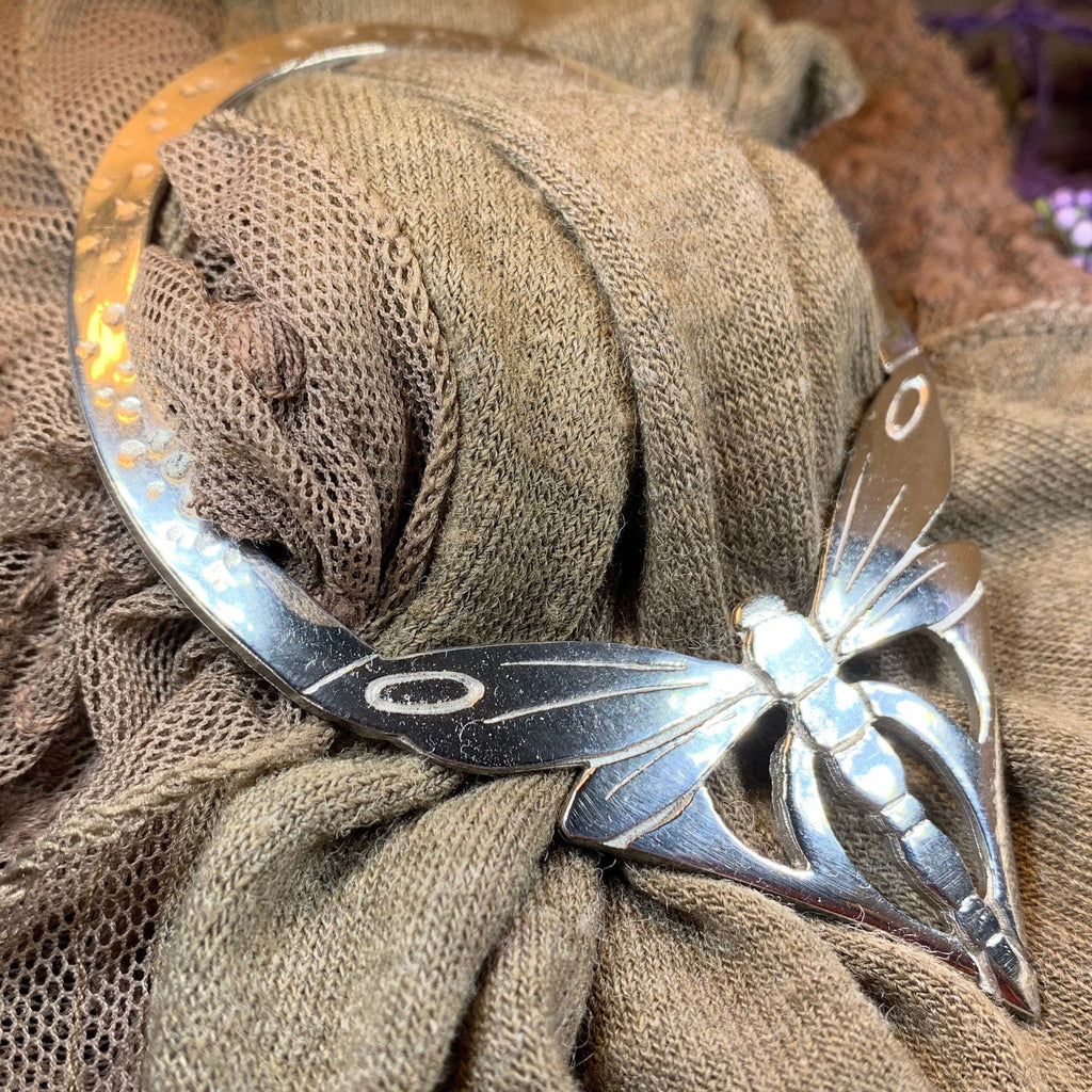 Pond Dancer Dragonfly Scarf Ring - Handmade in Scotland